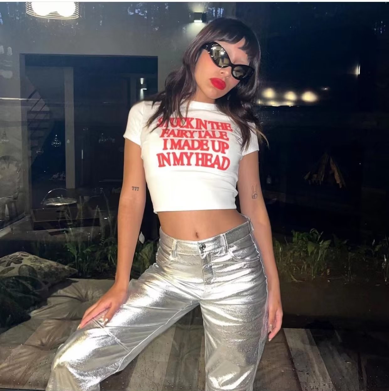 Wide Leg Leather Pants