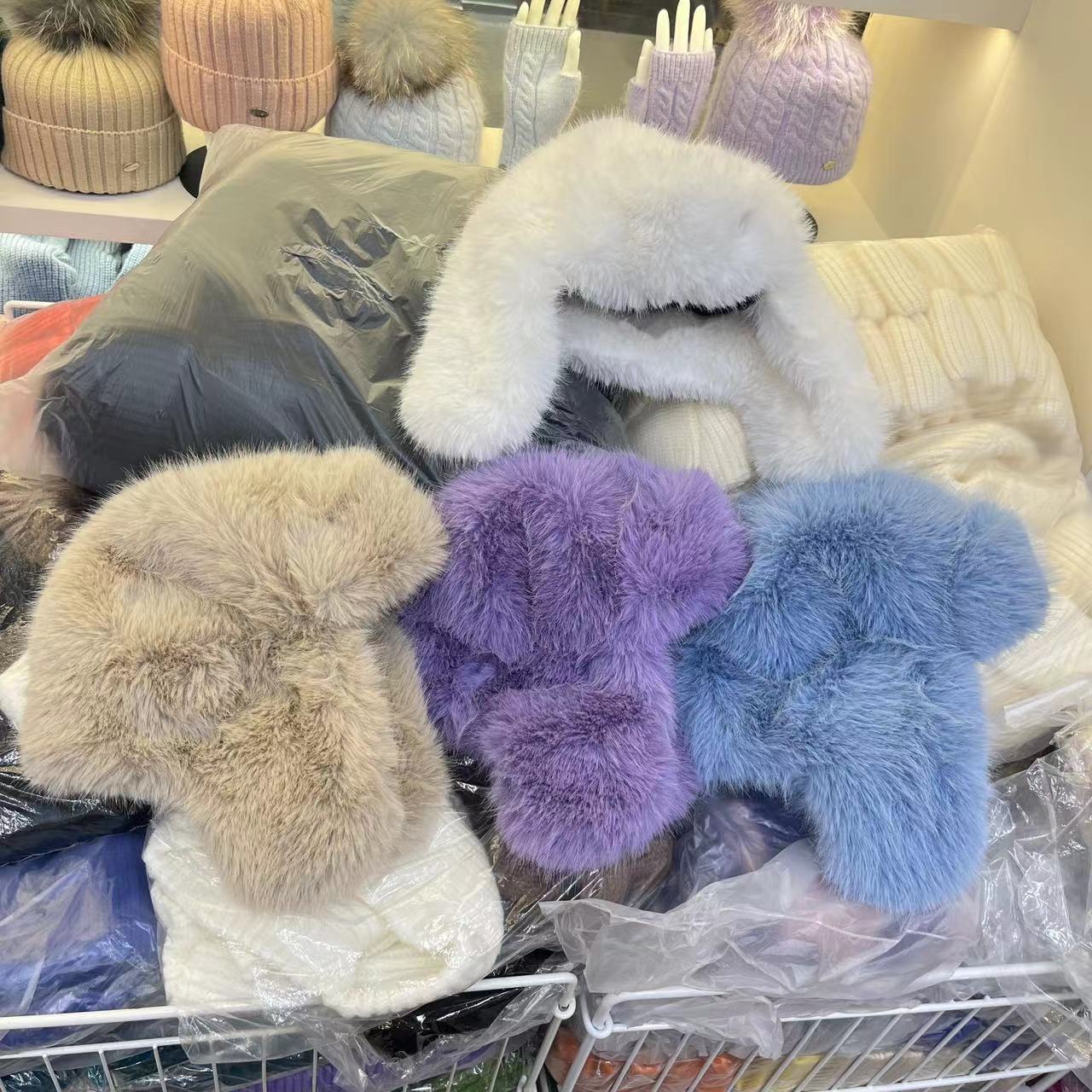 Earmuffs Hat Sky Blue