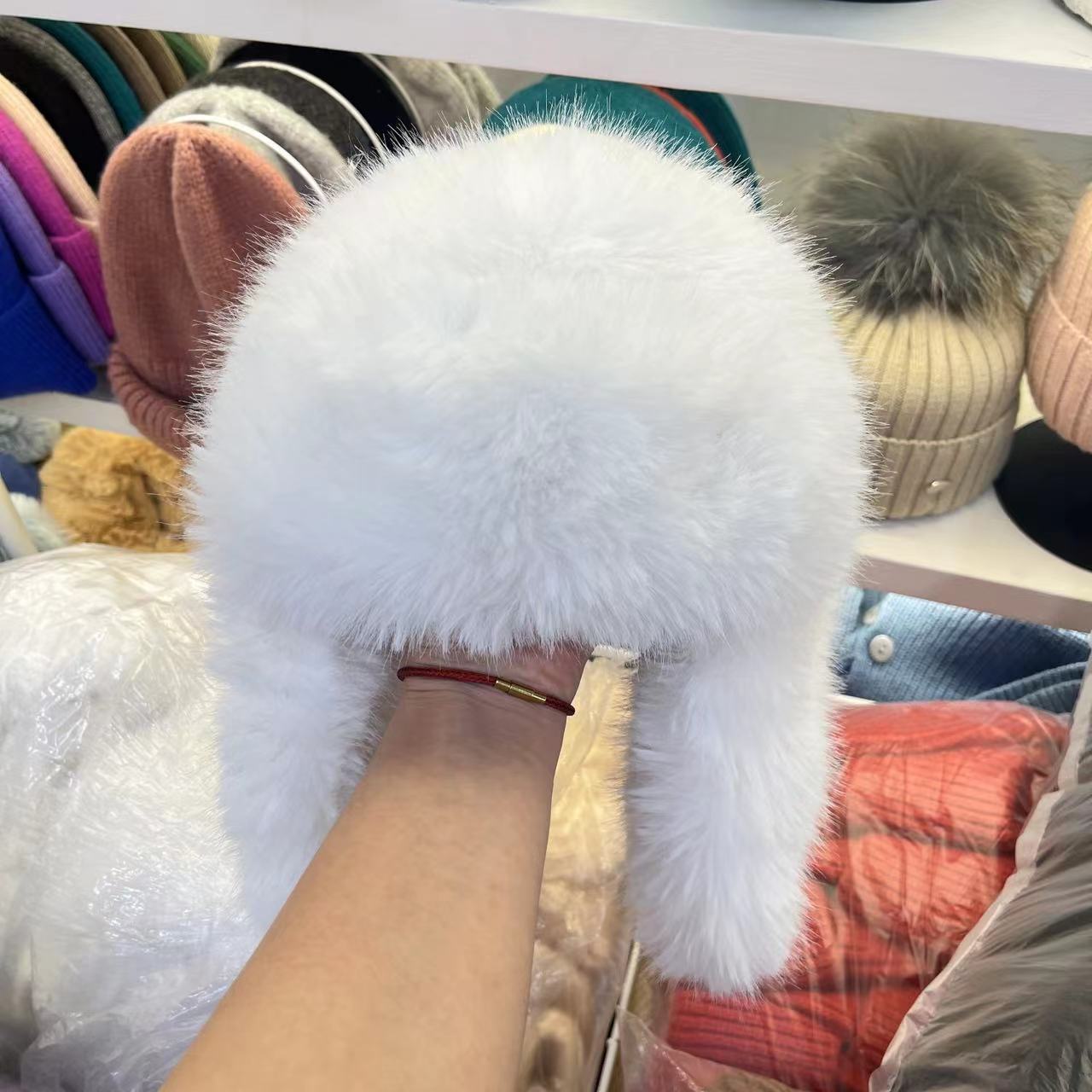 Earmuffs Hat on Model