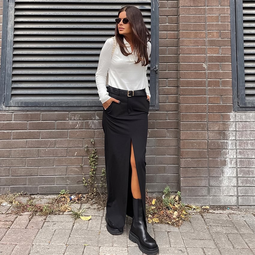 Women's Retro Casual High Waist Skirt Image 7