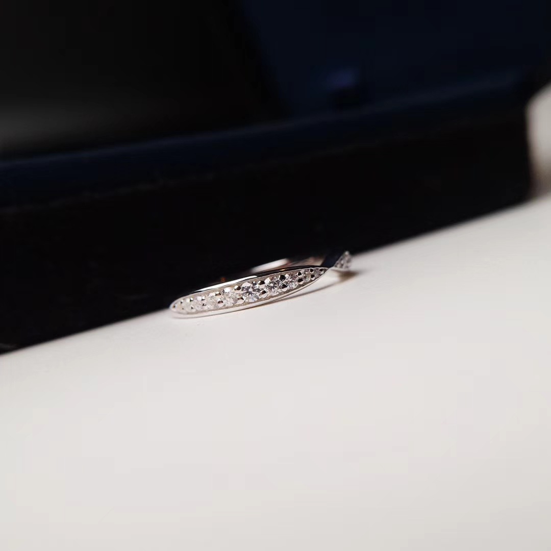 Half Circle Diamond Ring Image 2