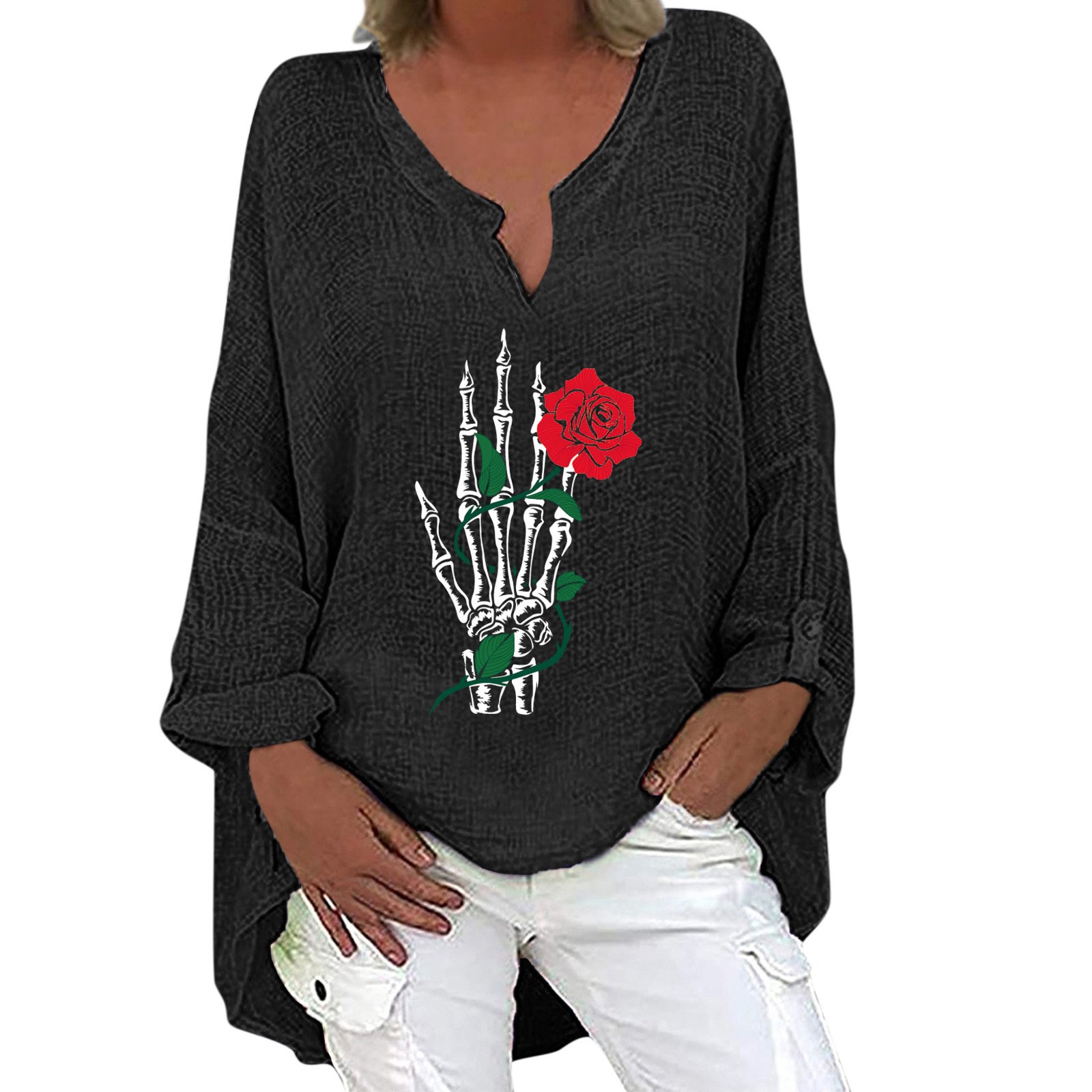 Halloween Themed Print Shirt 3