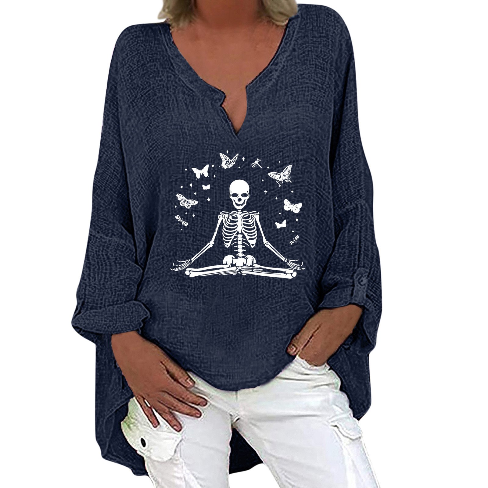 Halloween Themed Print Shirt 1