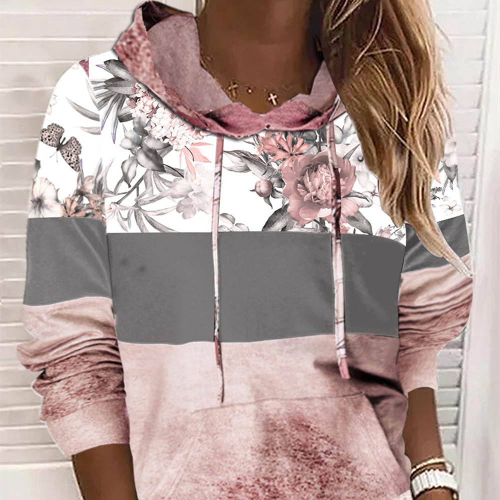 Hooded Printed Fleece Sweatshirt Image 3