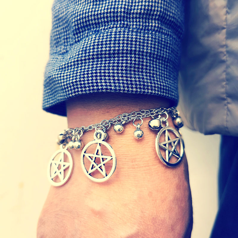 Gothic Pentagram Bracelet Image 1