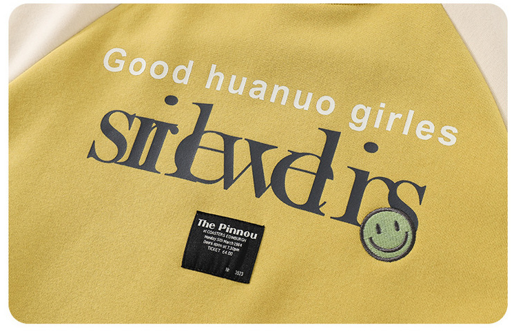 Fashionable Yellow Girls Pullover Sweater