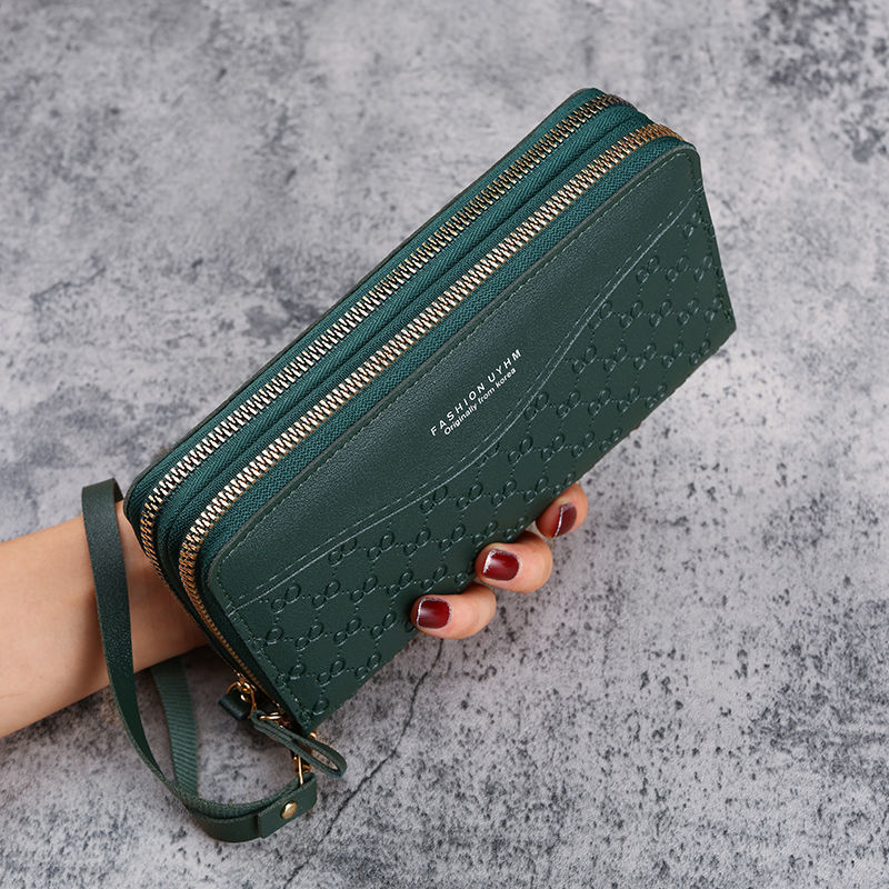 Women's Double Layer Zipper Coin Purse Image 5