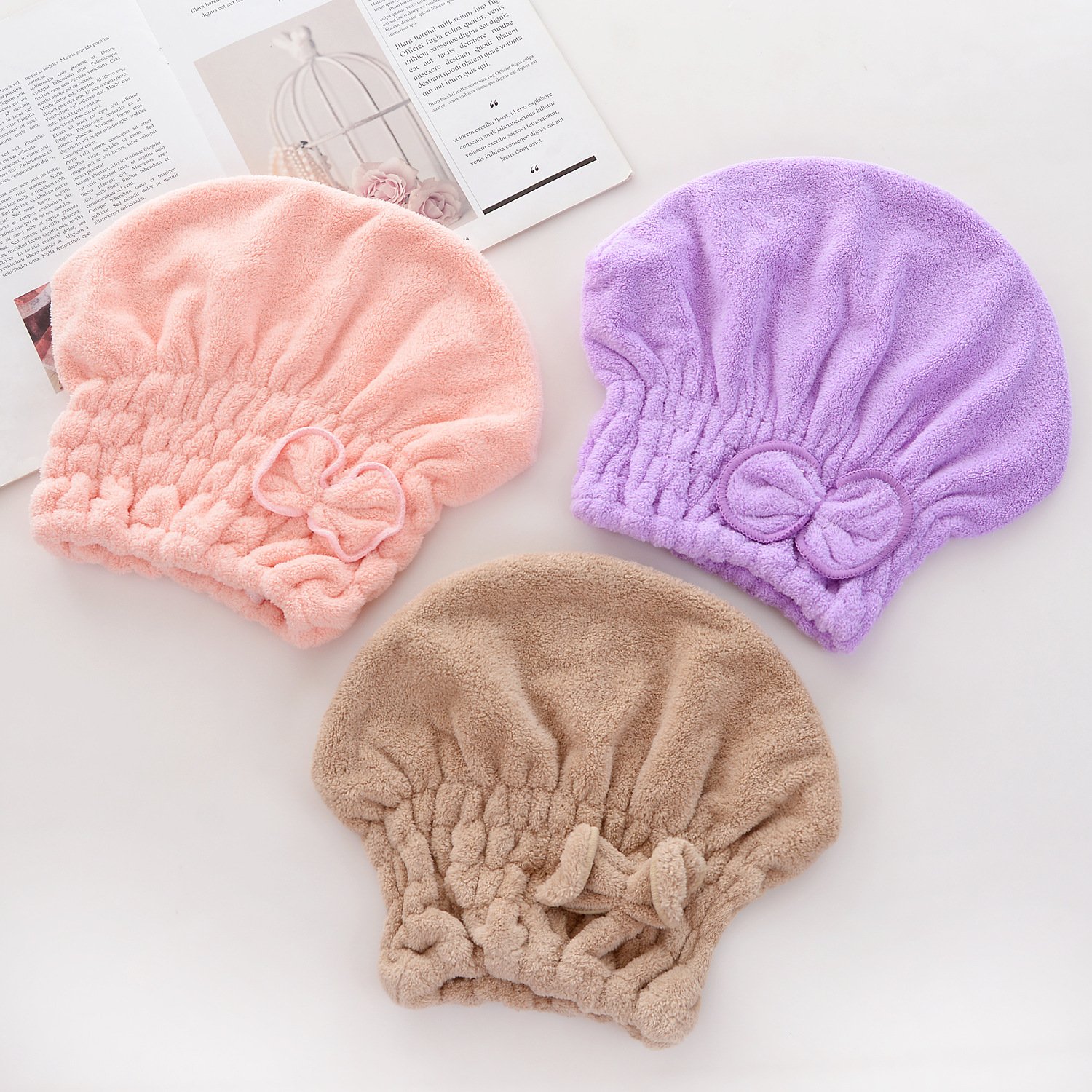 Coral Fleece Hair Drying Hat