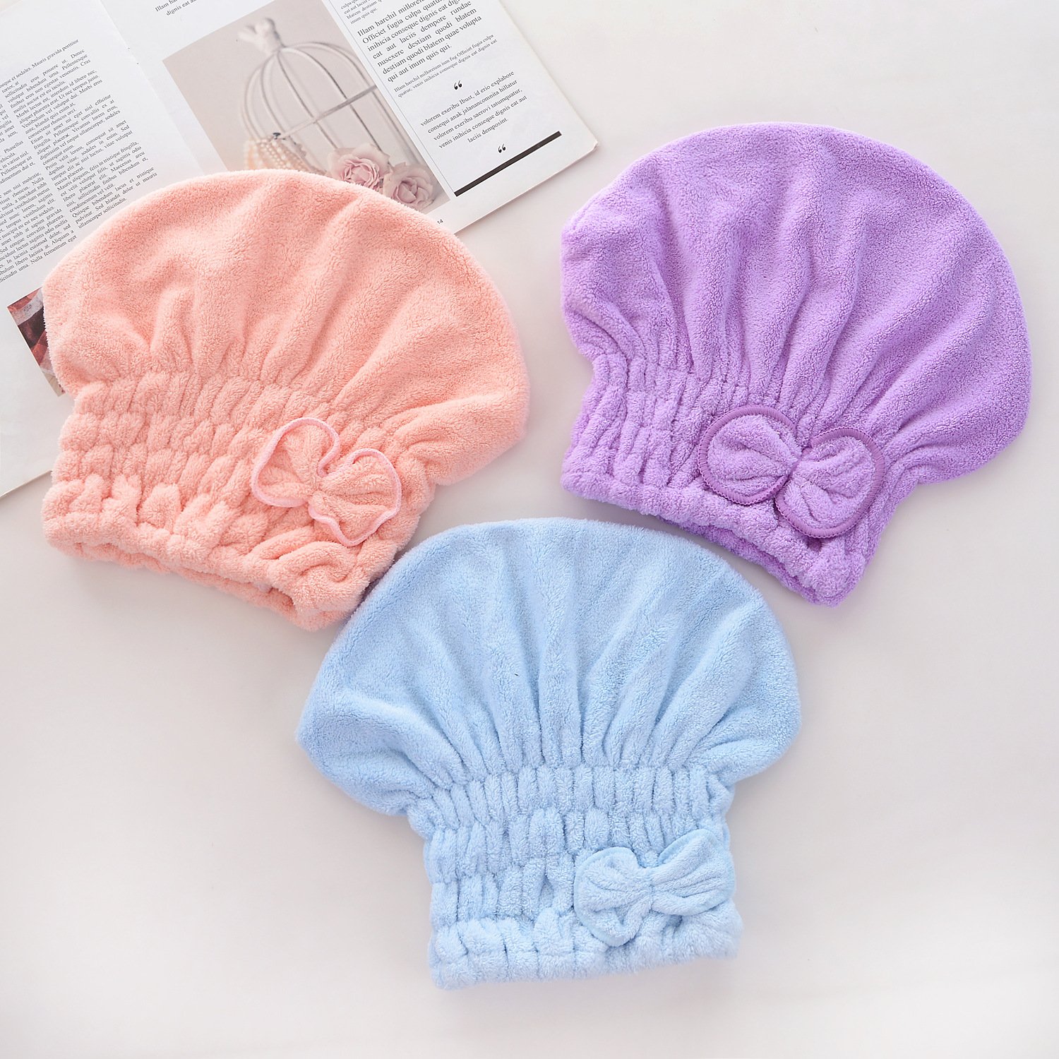 Coral Fleece Hair Drying Hat