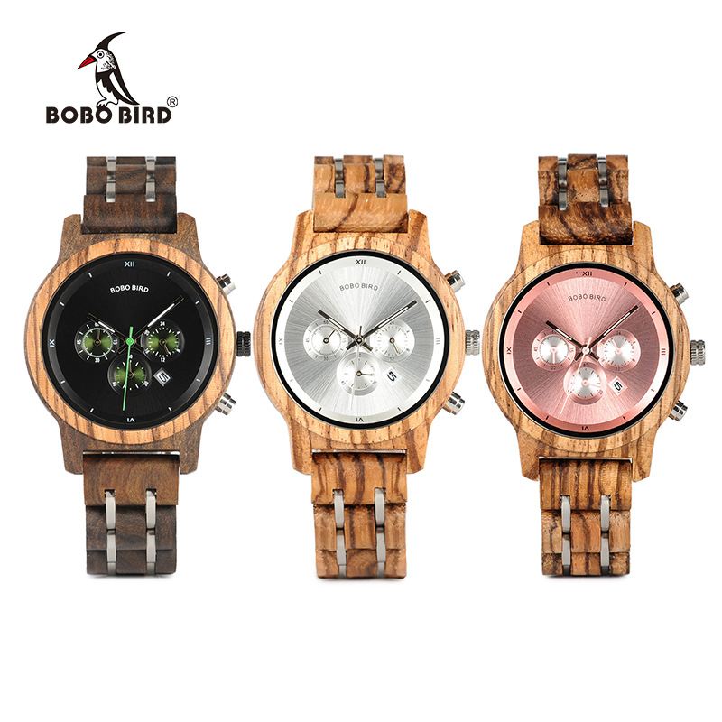 Wooden Watch Close-Up