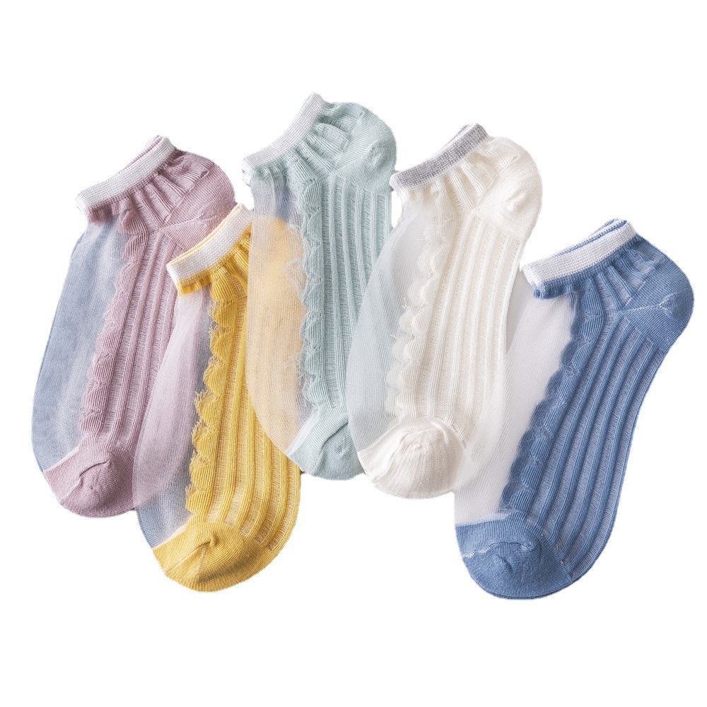 Cotton Bottom Bag Summer Women's Card Stockings