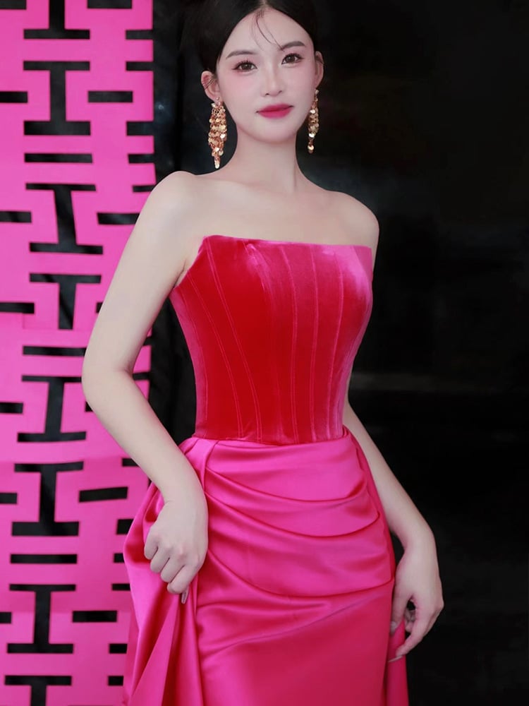 Rose Red Dress Image 5