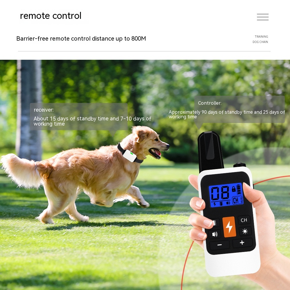Smart Behavioral Training Collar with LED & Remote – Vet Approved
