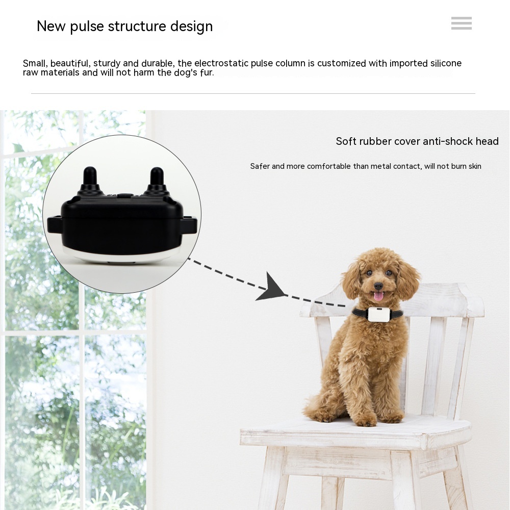 dog wearing Smart Behavioral Training Collar with LED & Remote – Vet Approved