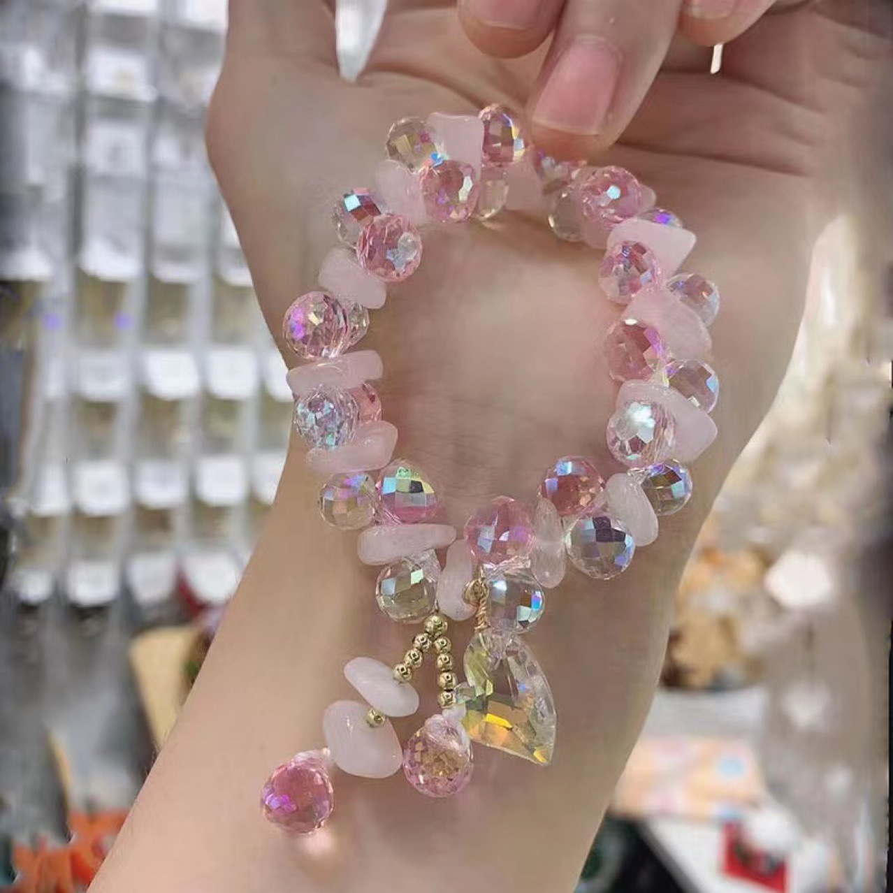 Love Orange Pink Bracelet
