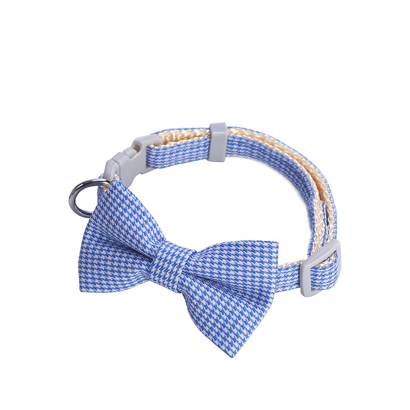 Houndstooth Design Bow Collar - Image 2