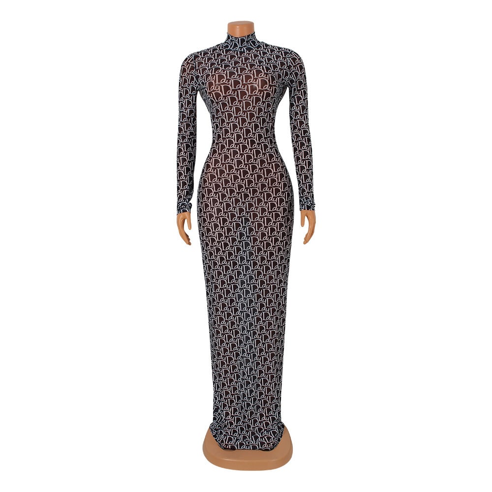Mesh Floral Backless Women's Clothing Image 5