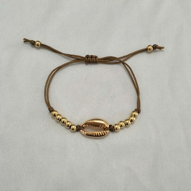 Holiday Round Beads Woven Shell Bracelet Image 8
