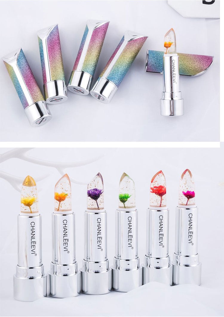 Flower Gold Leaf Temperature Change Lipstick