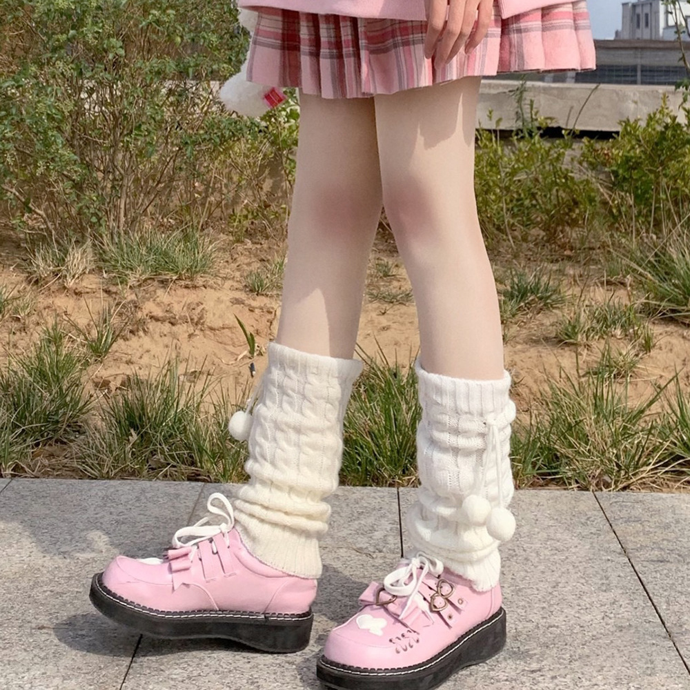 Lolita Sweet Hairy Ball Stockings 5