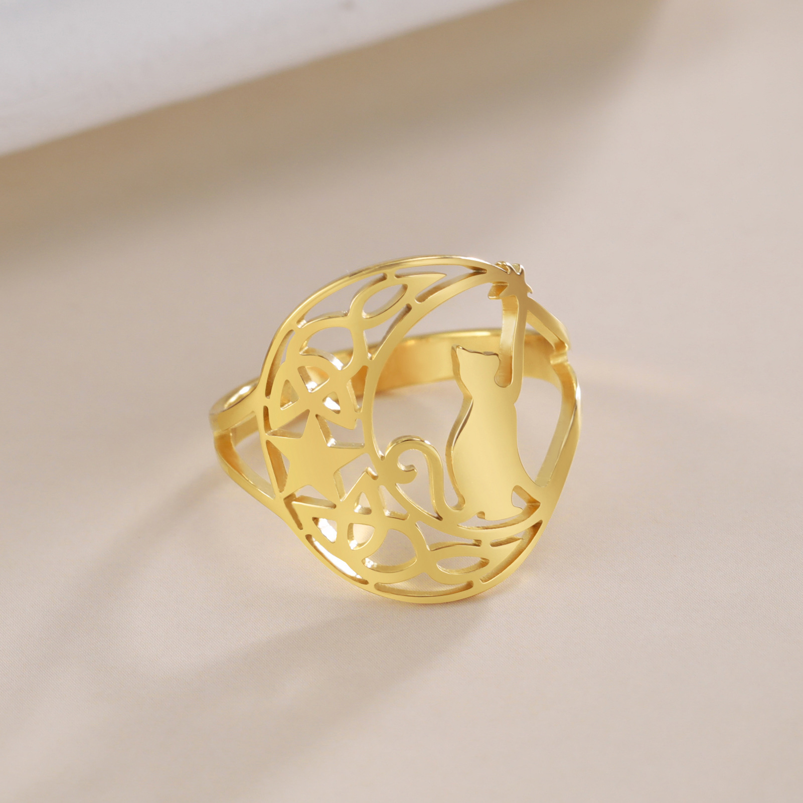 Cute Kitten Star Ring 2