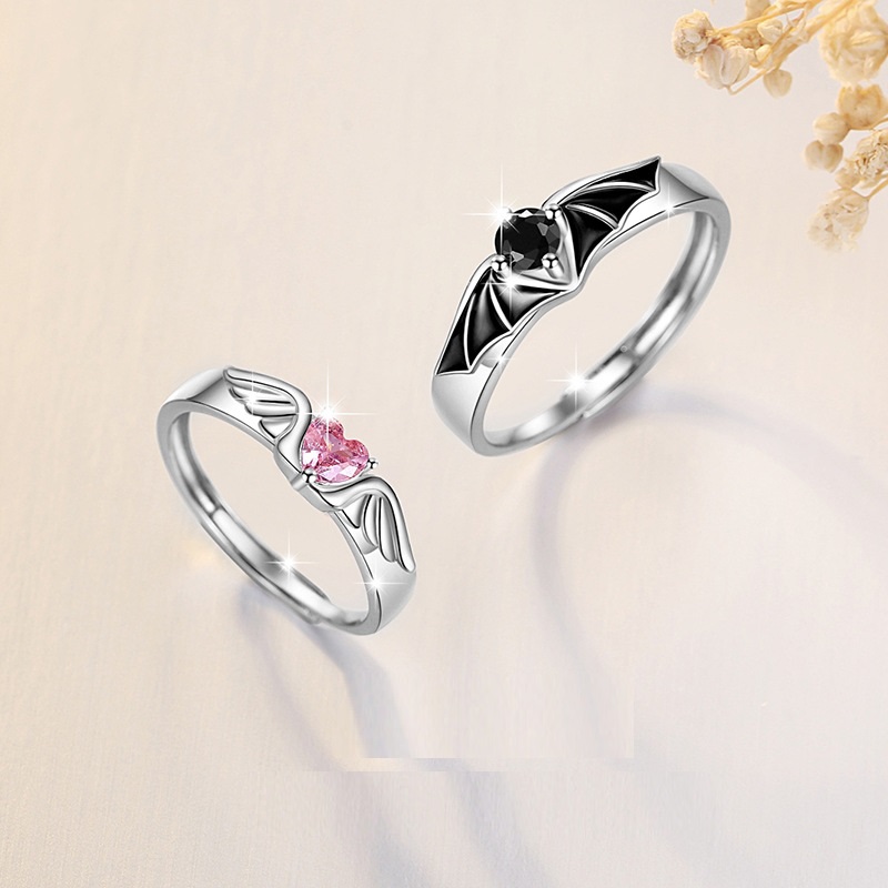 Sterling Silver Couple Ring 7