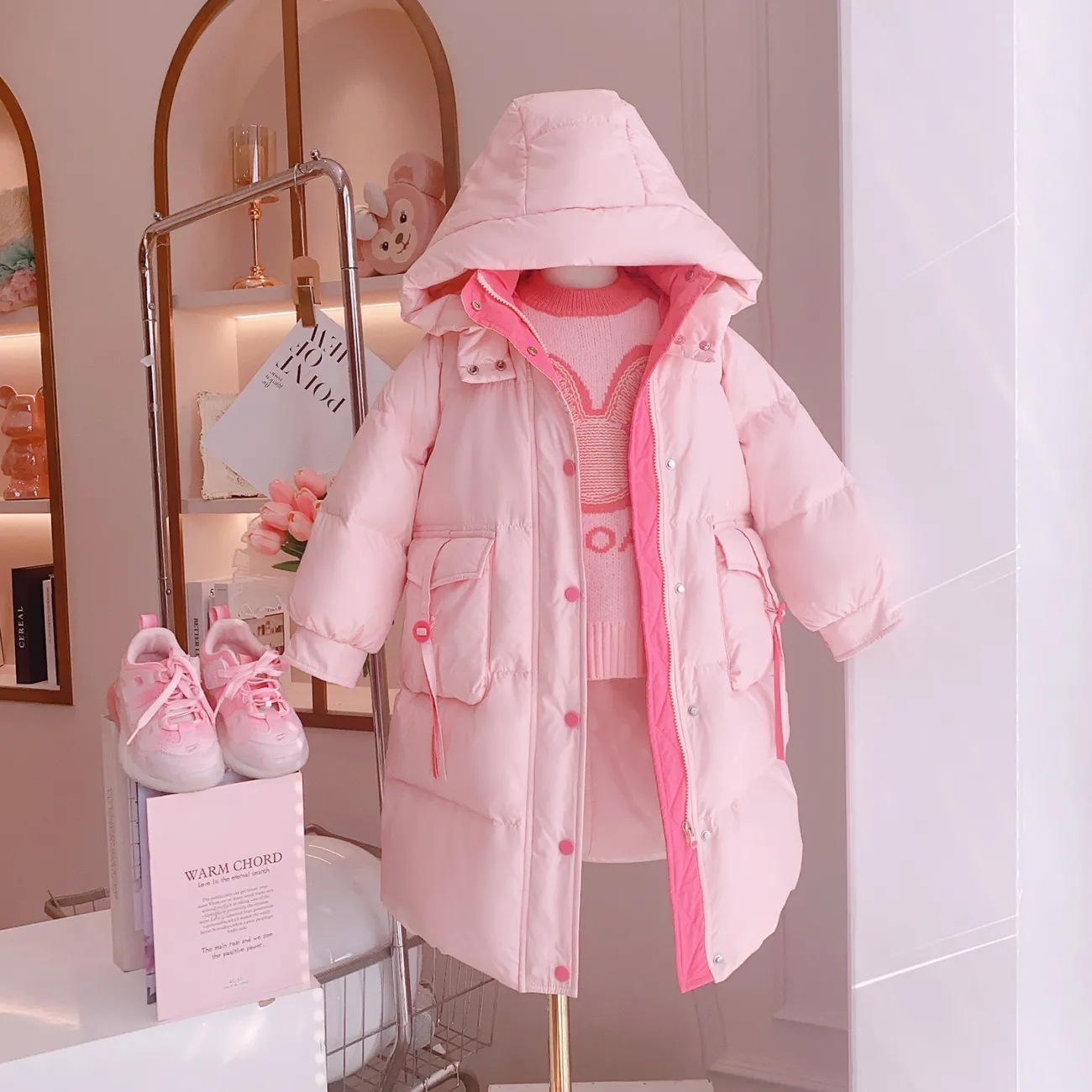Girls Padded Cotton Clothes Image 2