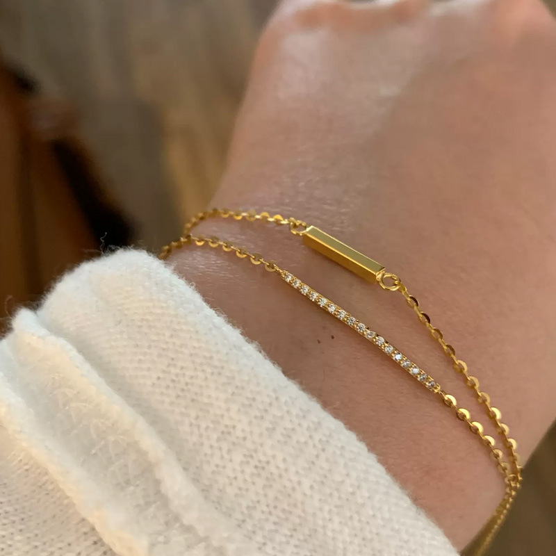 Simple Radian Gang Drill Bracelet - Image 2