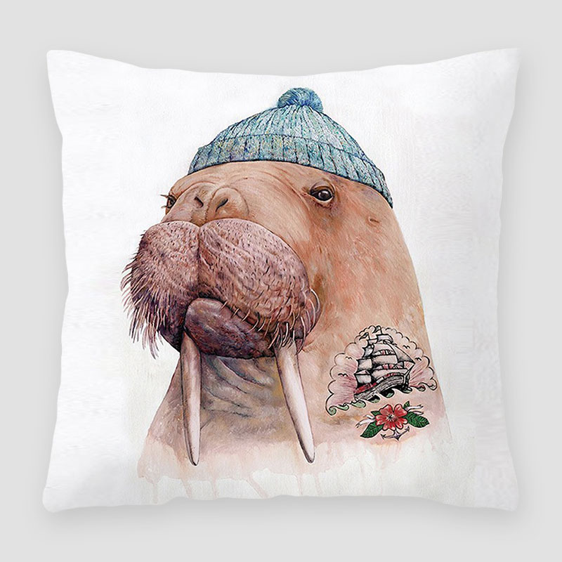 Peach Skin Velvet Pillow 1