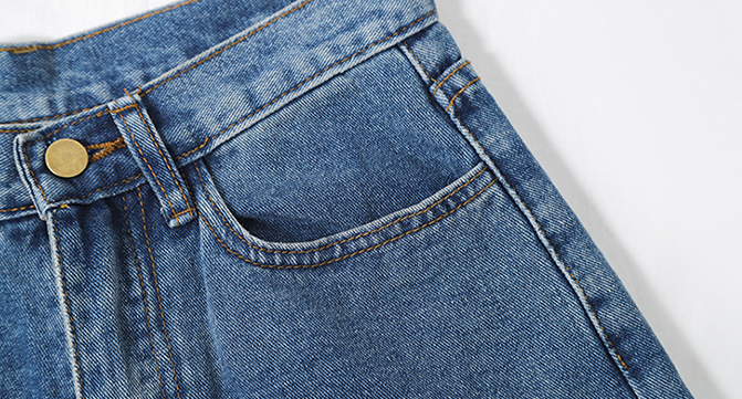 Light Blue Denim Shorts