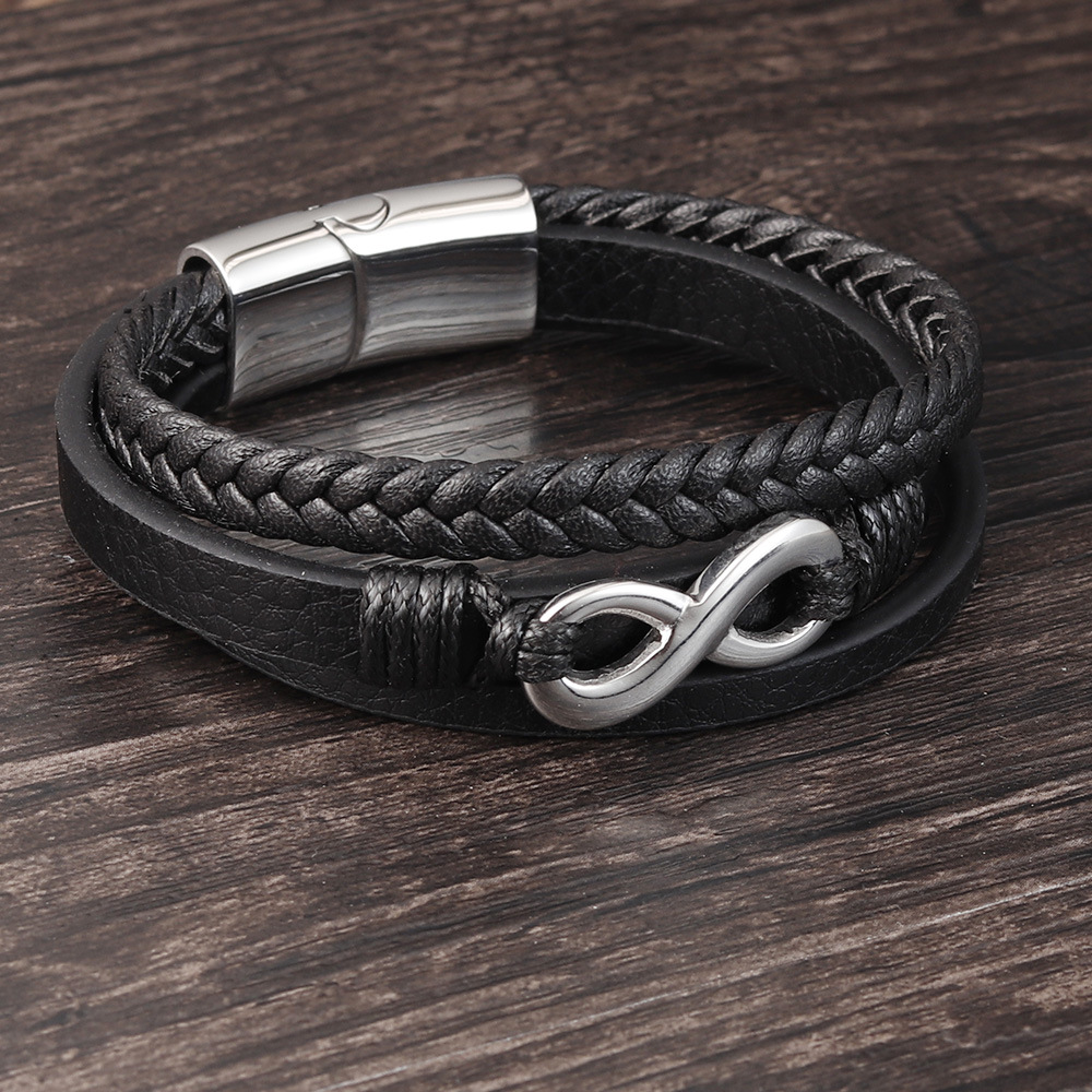 Leather Hand-woven Bracelet Image 2