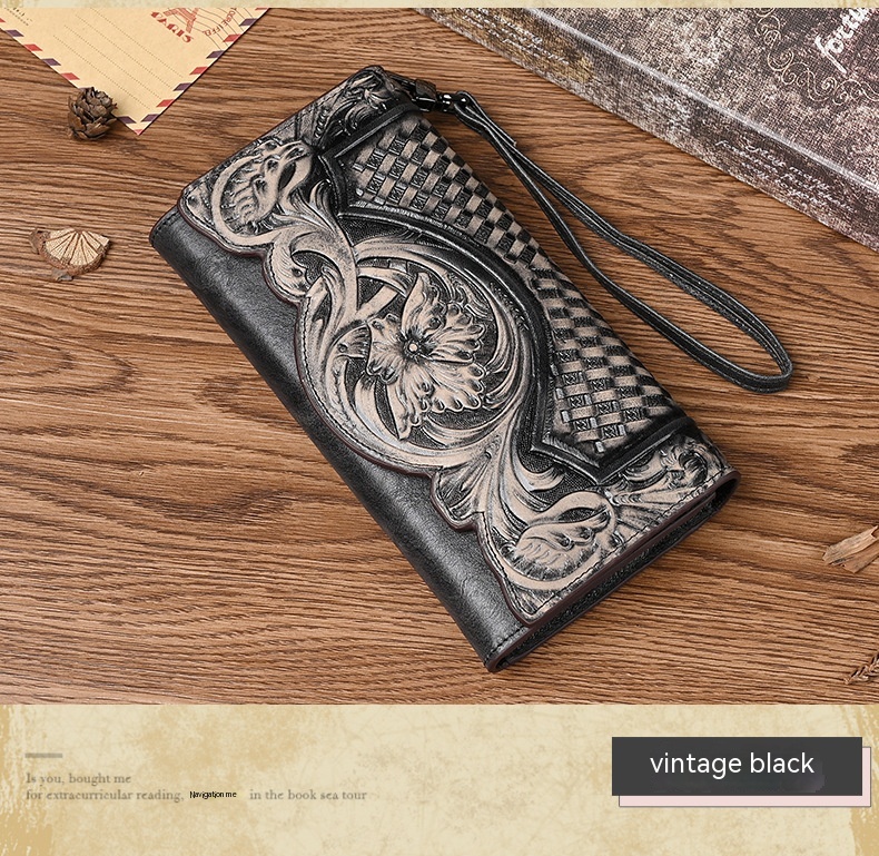 Chinese Style Embossed Wallet - Image 8