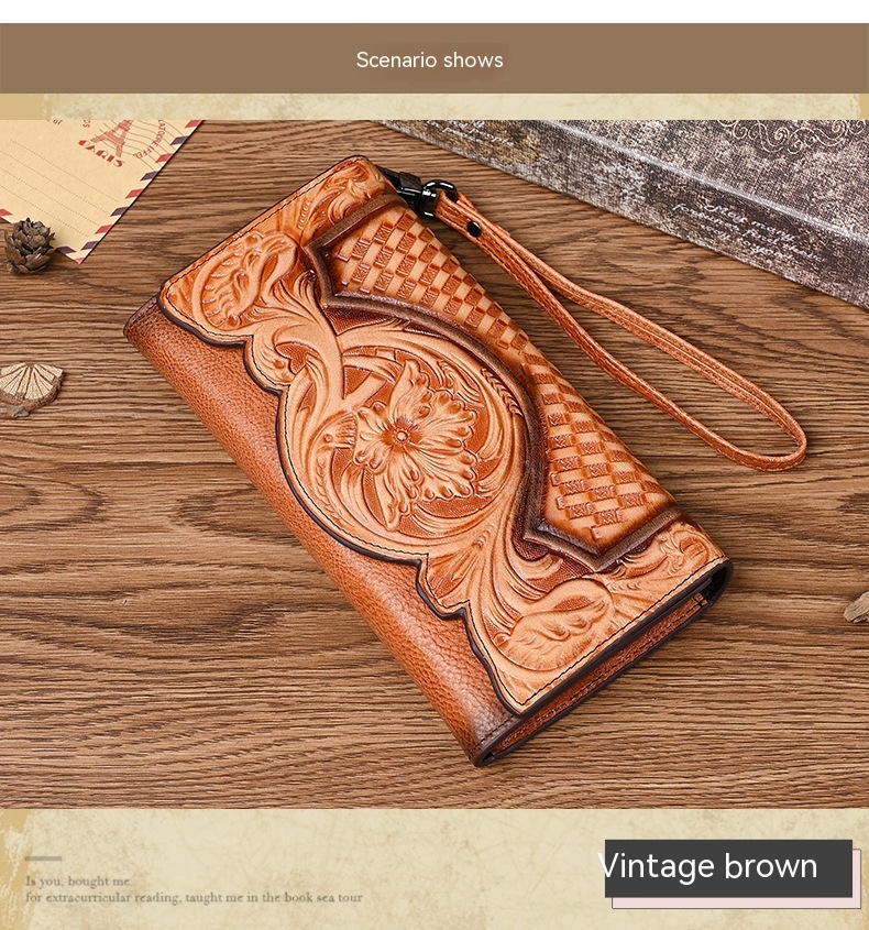 Chinese Style Embossed Wallet - Image 6