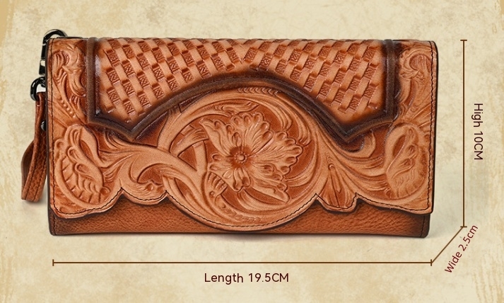 Chinese Style Embossed Wallet - Image 1