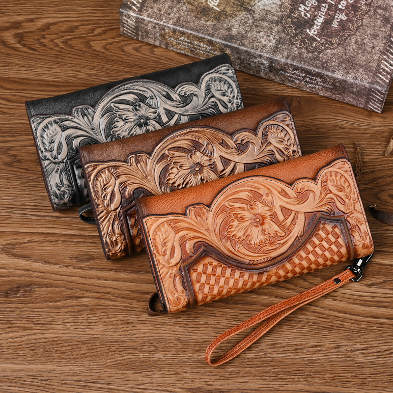Chinese Style Embossed Wallet - Image 2