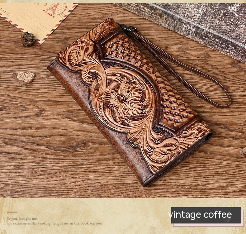 Chinese Style Embossed Wallet - Image 7