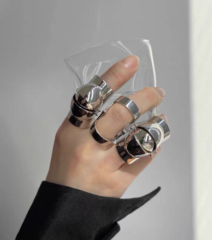 Couple Metal Armor Ring 3