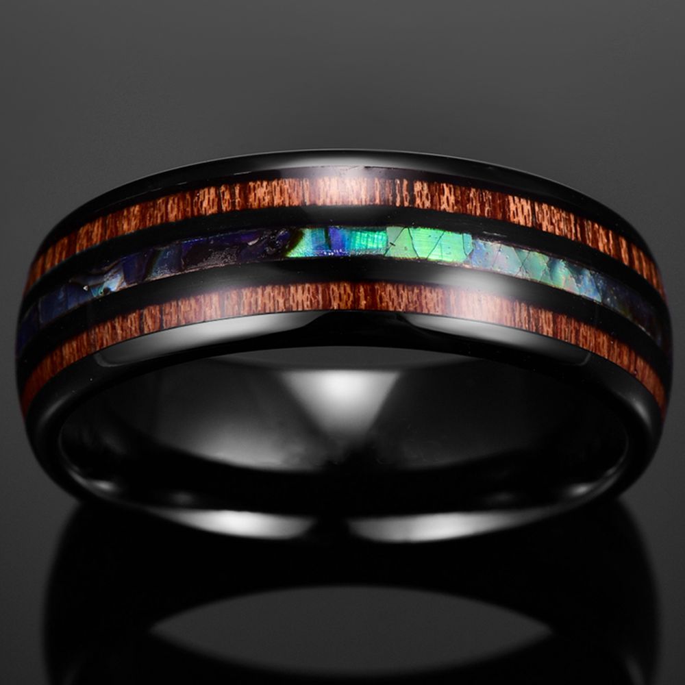 Men's Electroplated Black Ring
