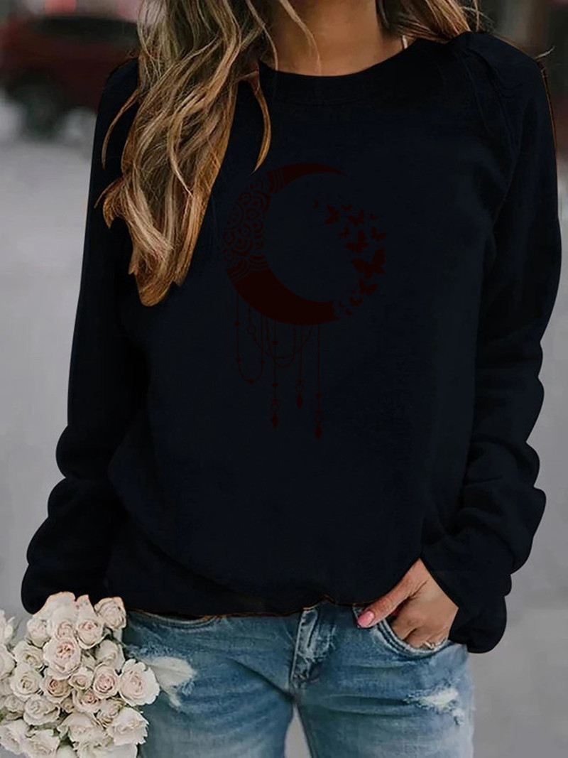 Animal Print Crew Neck Sweater 5