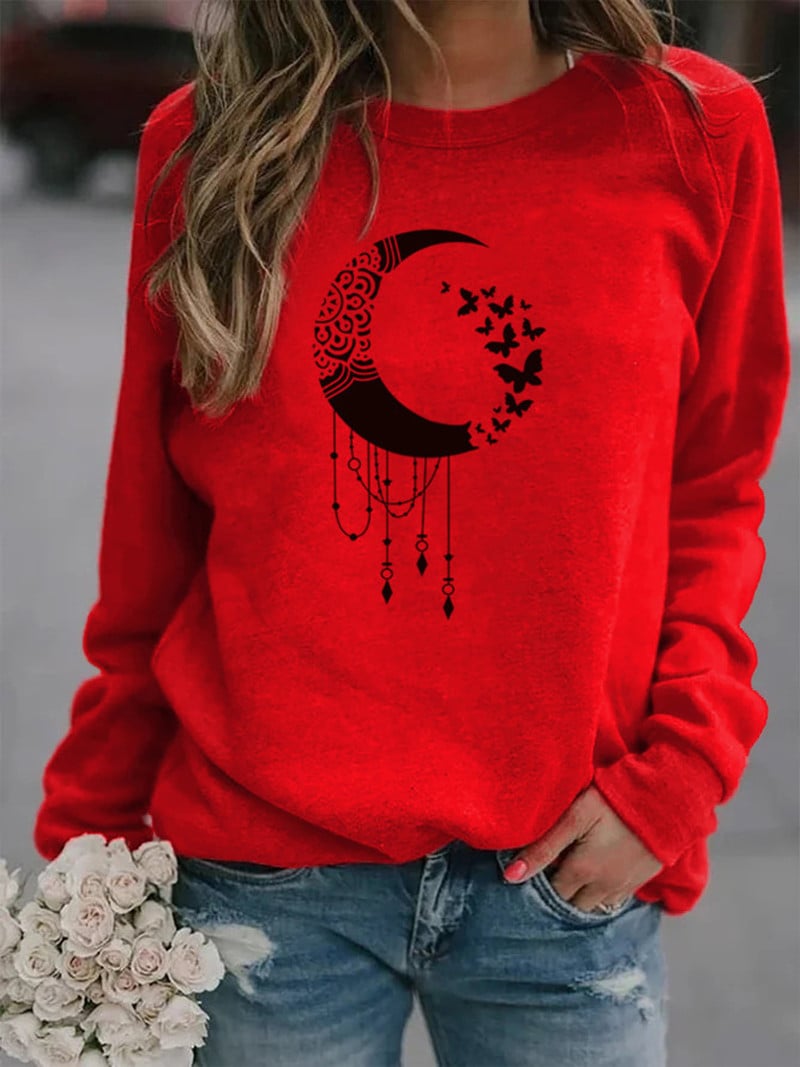 Animal Print Crew Neck Sweater 7