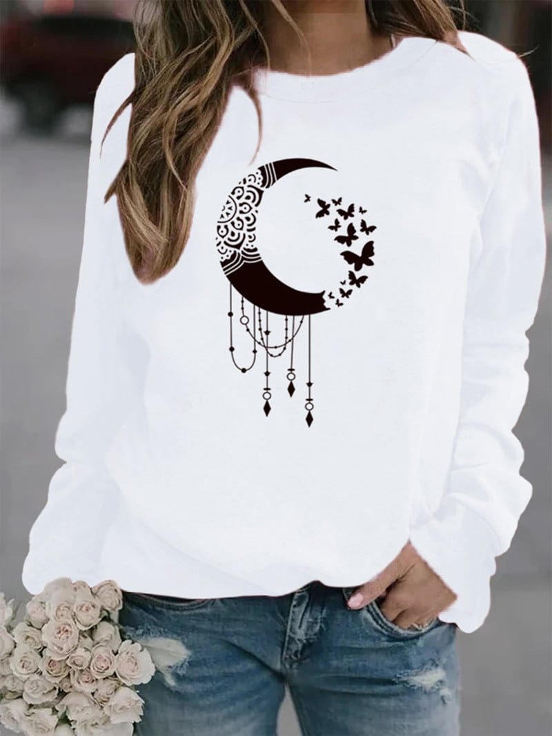 Animal Print Crew Neck Sweater 6