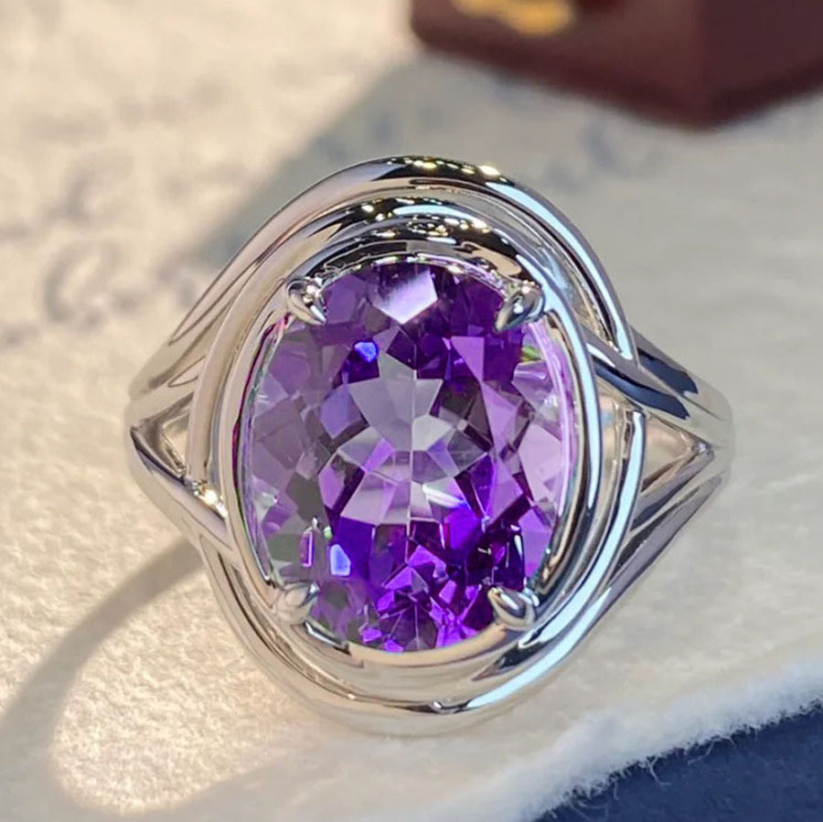 Fashion Amethyst Ring Image 1