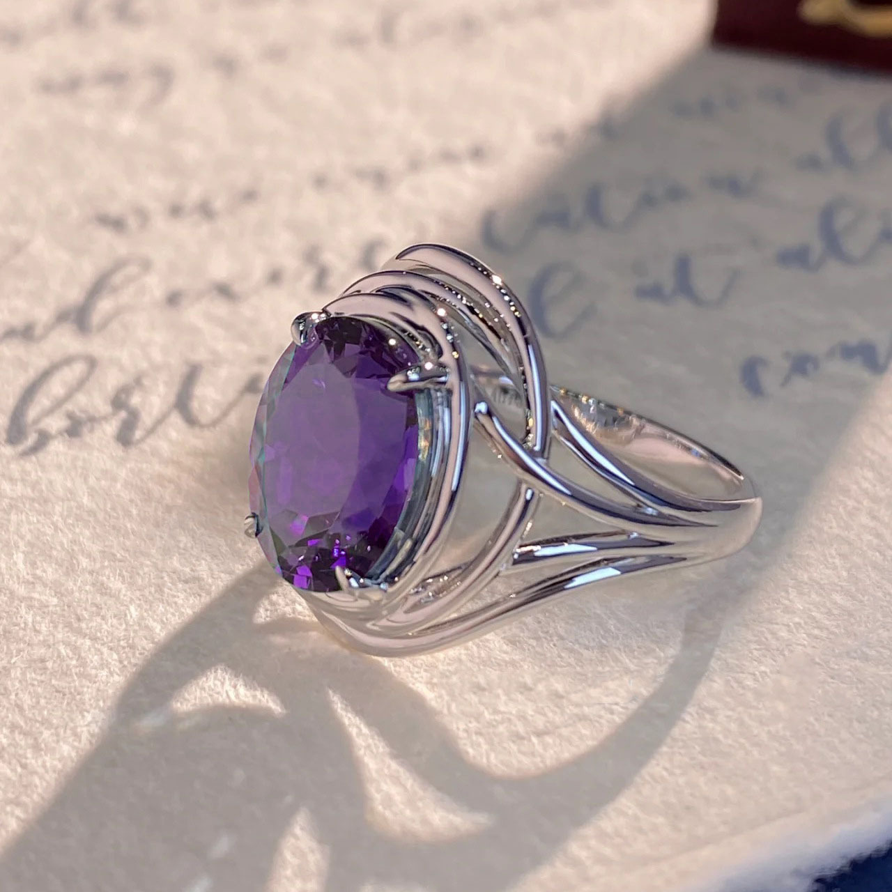 Fashion Amethyst Ring Image 2