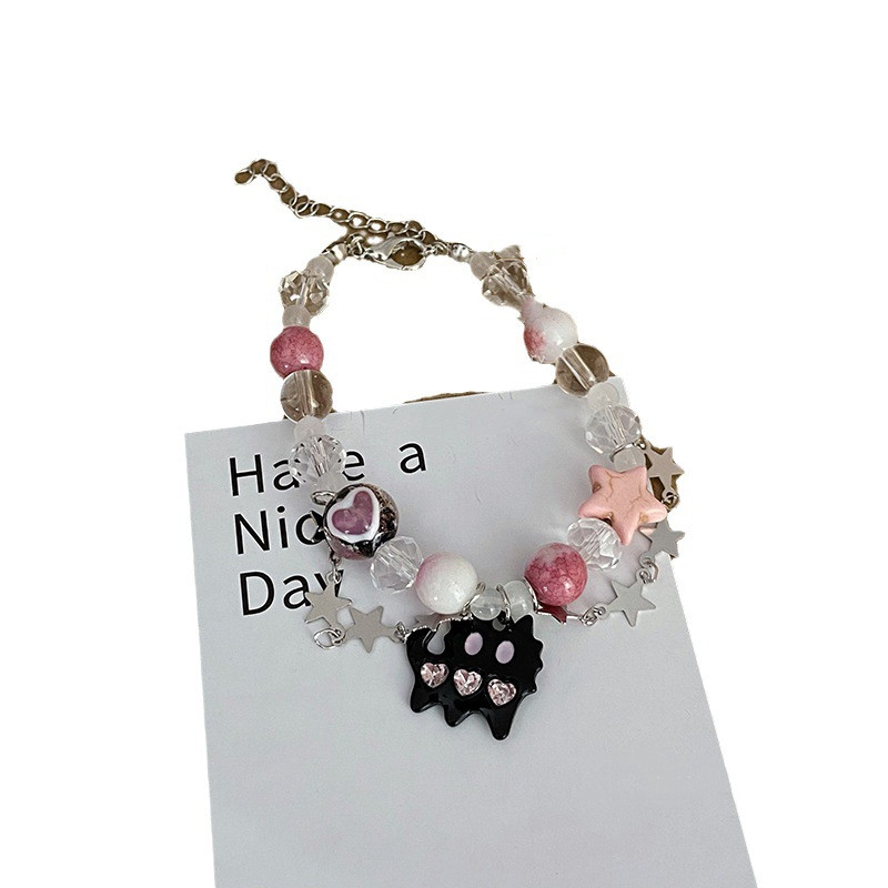 Colorful Icy Funny Cat Bracelet Image 2
