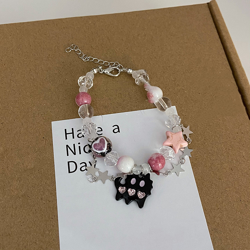 Colorful Icy Funny Cat Bracelet Image 5
