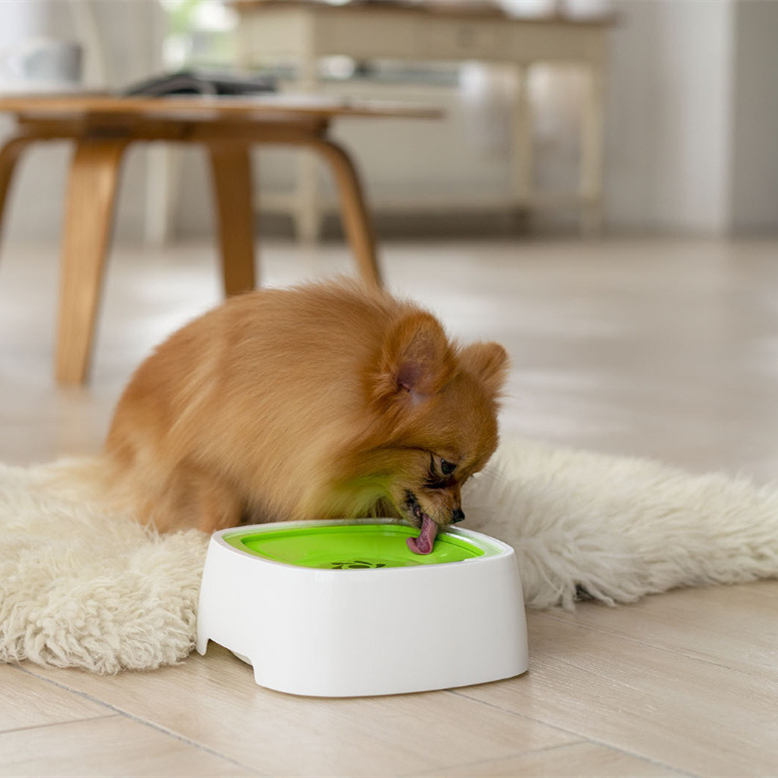 Non Slip Chin Dog Floating Drinking Bowl - Sky Blue