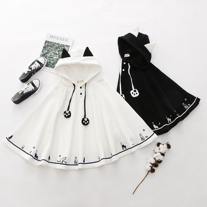 Cape Coat Sweet And Cute Soft Girl Style - Image 4