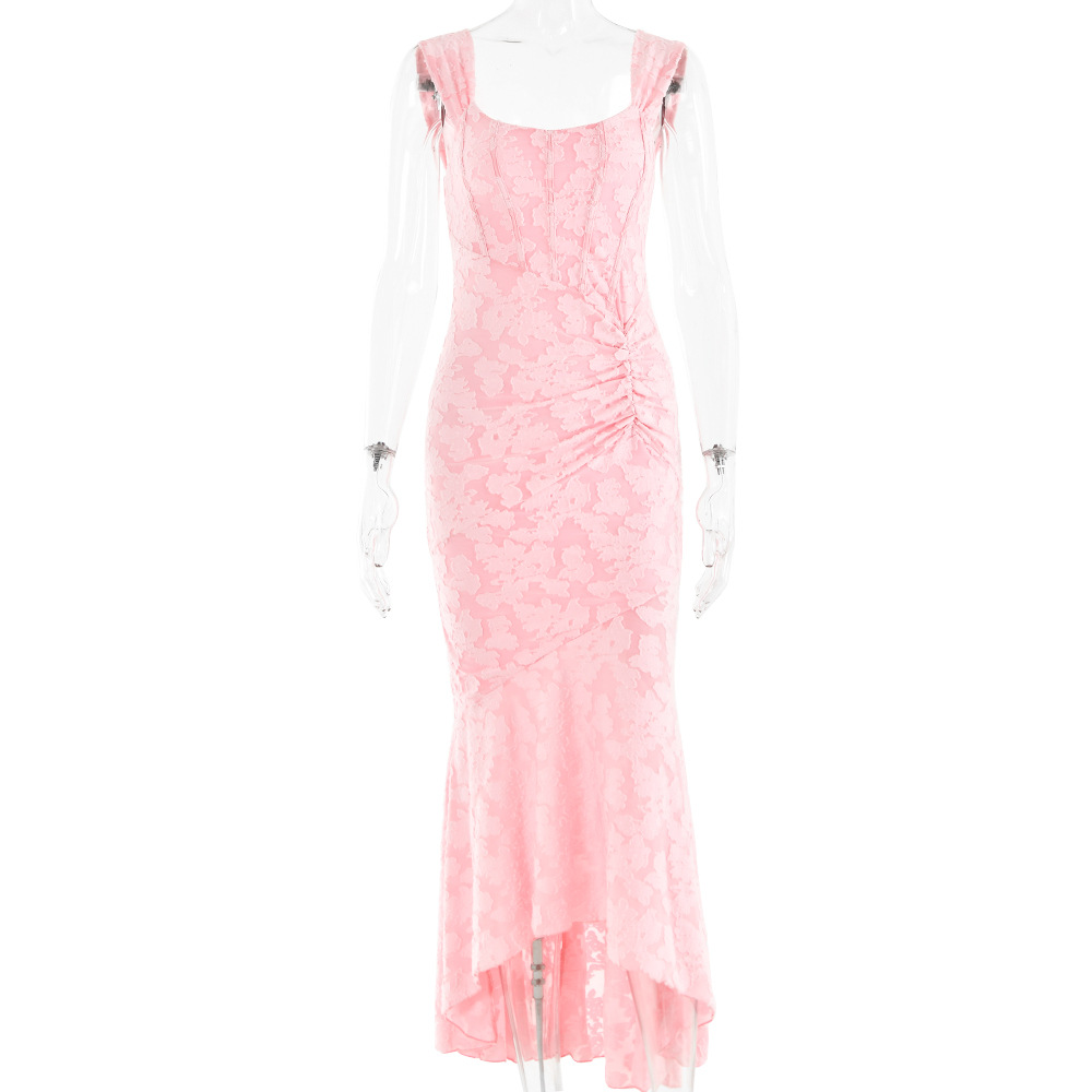 Fashion Off-neck Tube Top Dress Image 2