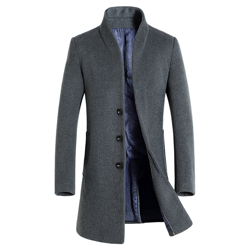 Men's Woolen Coat Image 5