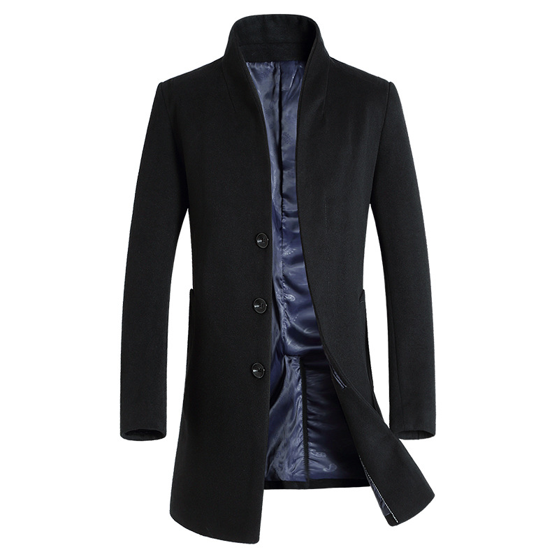 Men's Woolen Coat Image 7
